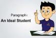 paragraph an ideal student
