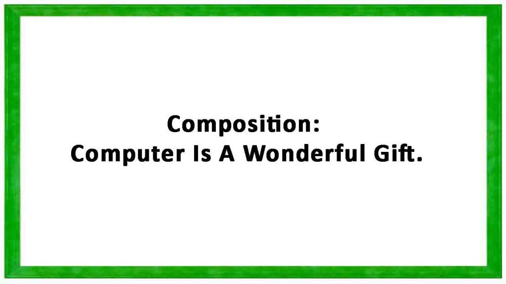 composition computer is a wonderful gift