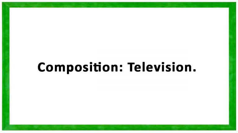 Composition: Television. (বাংলা অর্থসহ) – Eduatic