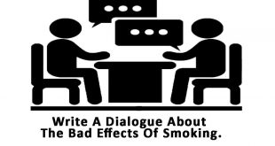 write a dialogue about the bad effects of smoking