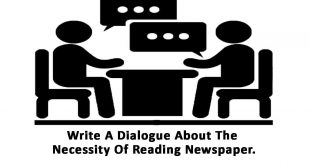 write a dialogue about the necessity of reading newspaper